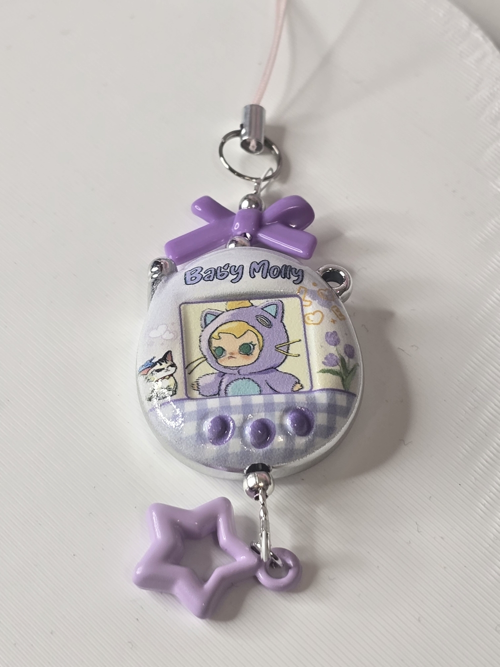 Baby Molly Purple Keychain Toy Charm